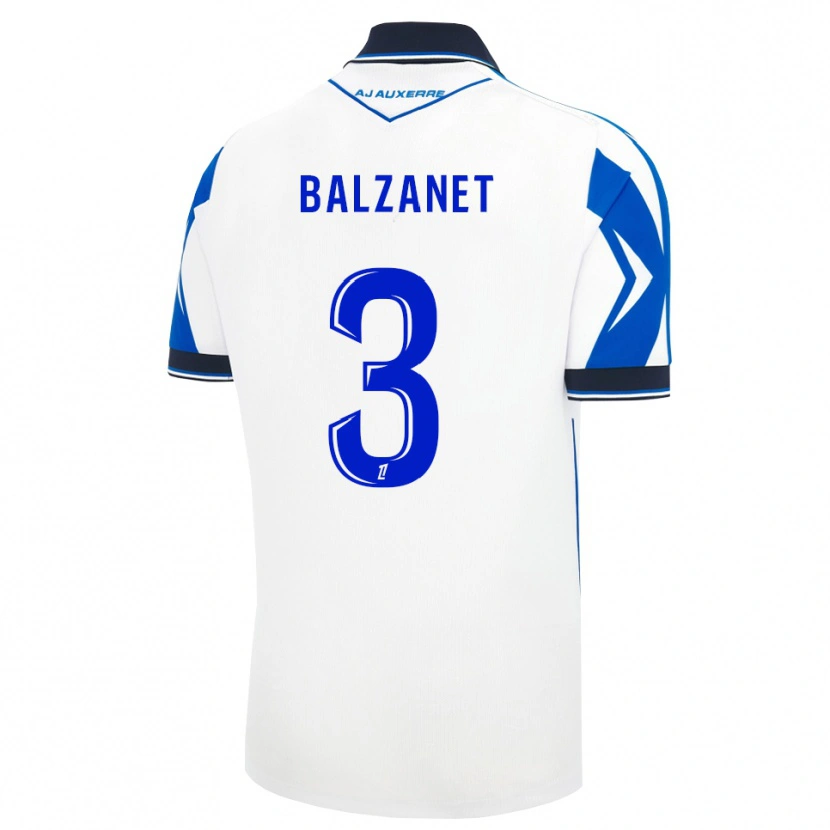 Danxen Barn Guillaume Balzanet #3 Svart Hvit Blå Hjemmetrøye Drakt Trøye 2026/27 Skjorter T-Skjorte