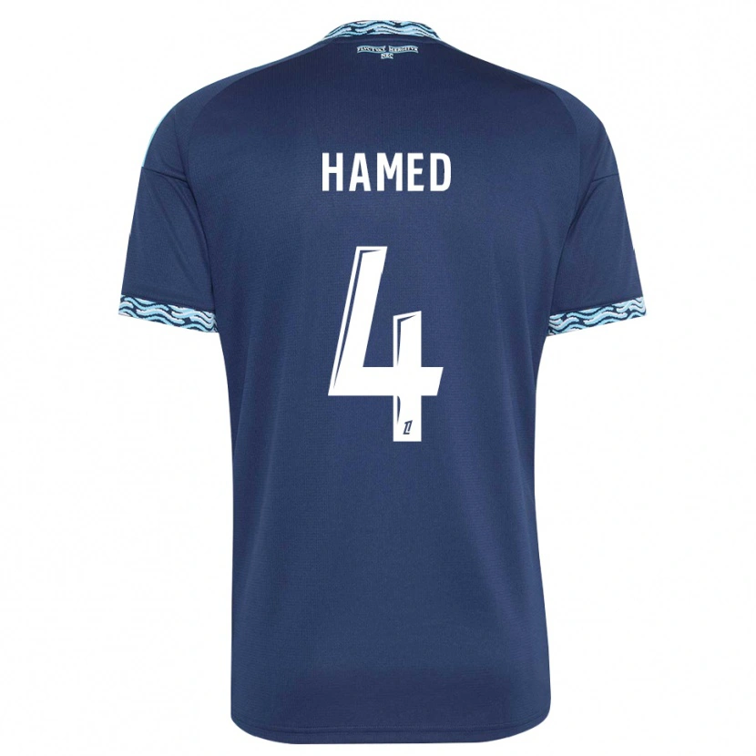 Danxen Barn Noah Hamed #4 Stålblå Hvit Hjemmetrøye Drakt Trøye 2026/27 Skjorter T-Skjorte