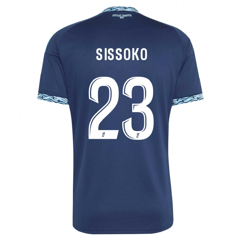 Danxen Barn Teninsoun Sissoko #23 Stålblå Hvit Hjemmetrøye Drakt Trøye 2026/27 Skjorter T-Skjorte