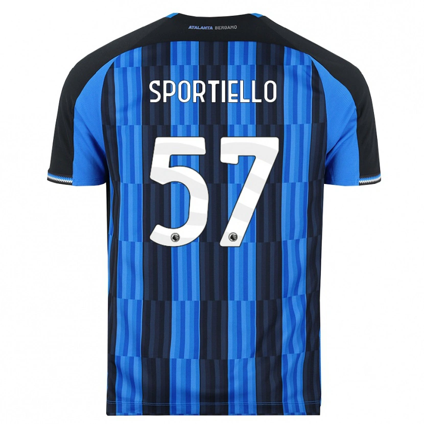 Danxen Barn Marco Sportiello #57 Blå Svart Rød Hjemmetrøye Drakt Trøye 2026/27 Skjorter T-Skjorte