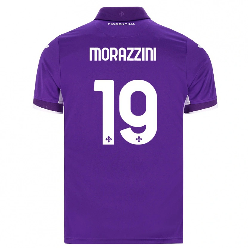 Danxen Barn Luigi Morazzini #19 Lilla Hvit Rosa Hjemmetrøye Drakt Trøye 2026/27 Skjorter T-Skjorte