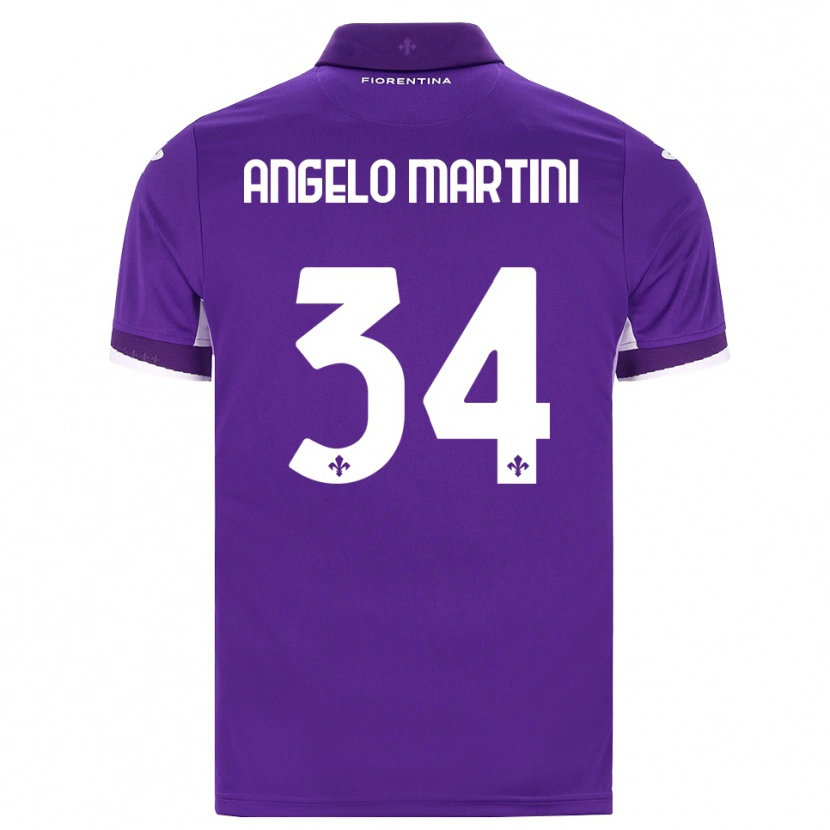 Danxen Barn Angelo Martini #34 Lilla Hvit Rosa Hjemmetrøye Drakt Trøye 2026/27 Skjorter T-Skjorte