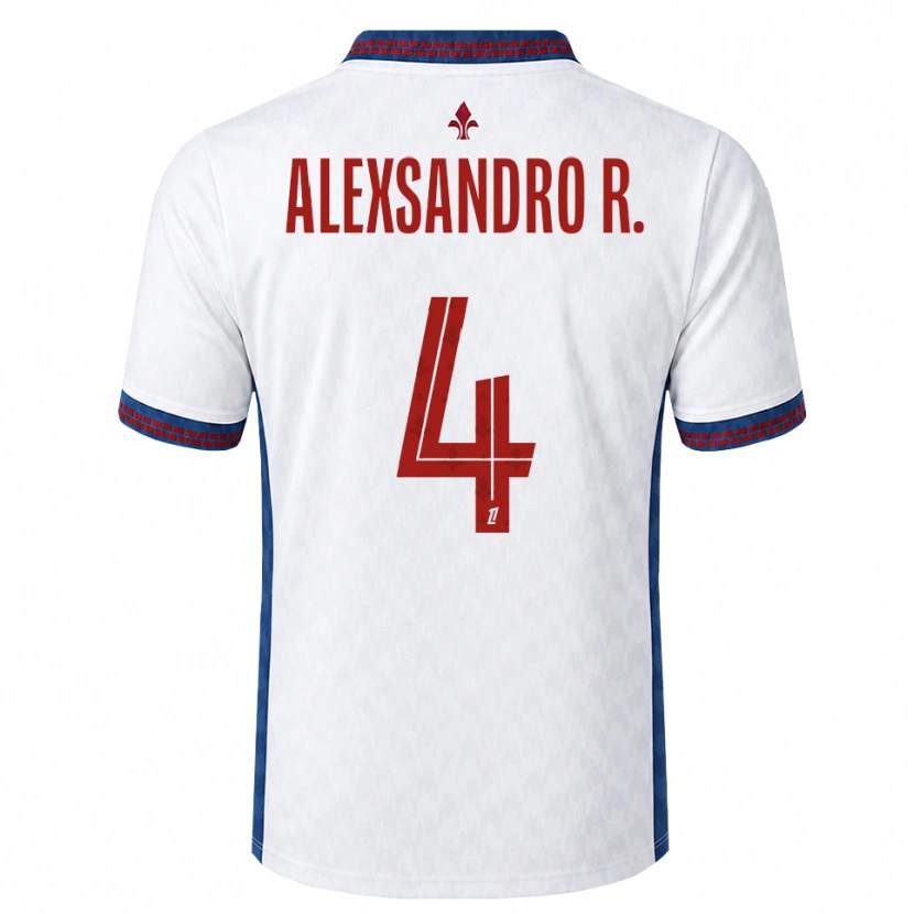 Danxen Barn Alexsandro Victor De Souza Ribeiro #4 Rød Hvit Blå Bortetrøye Drakt Trøye 2026/27 Skjorter T-Skjorte