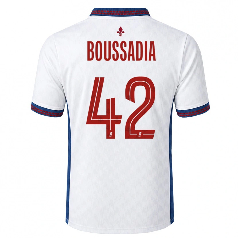 Danxen Barn Saad Boussadia #42 Rød Hvit Blå Bortetrøye Drakt Trøye 2026/27 Skjorter T-Skjorte
