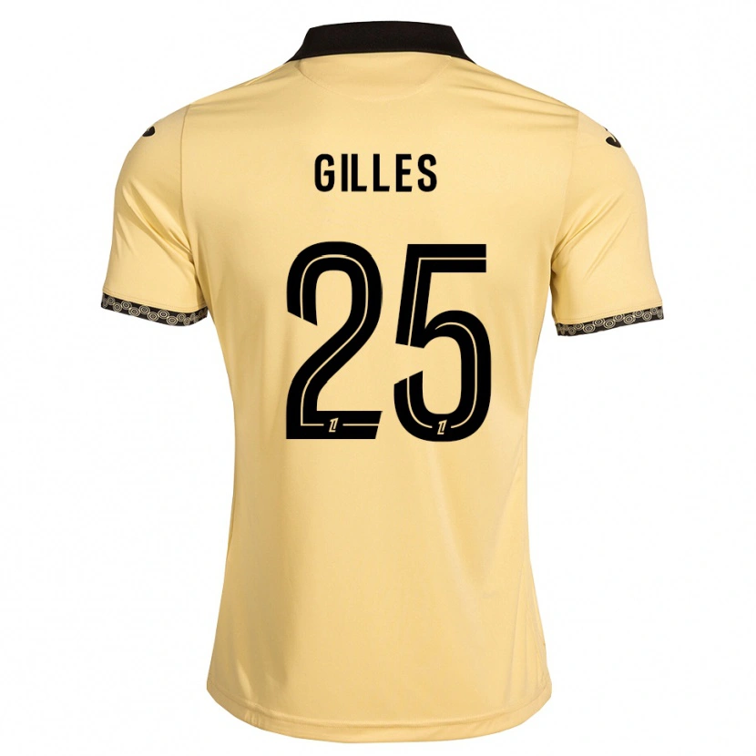 Danxen Barn Elodie Gilles #25 Navajo Hvit Svart Bortetrøye Drakt Trøye 2026/27 Skjorter T-Skjorte