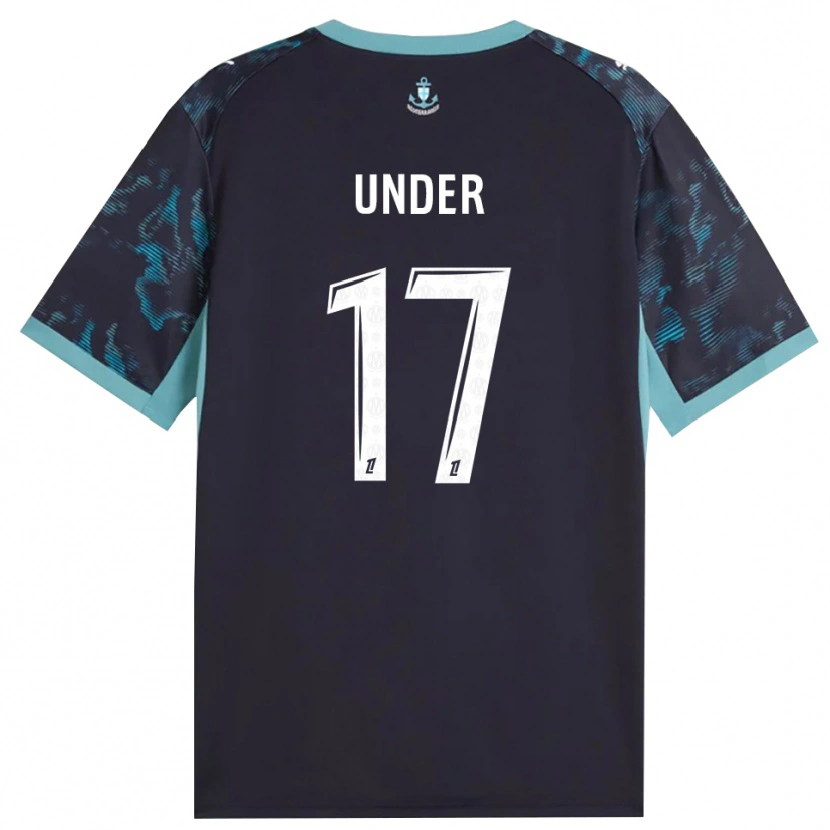 Danxen Barn Cengiz Under #17 Blek Turkis Hvit Svart Bortetrøye Drakt Trøye 2026/27 Skjorter T-Skjorte