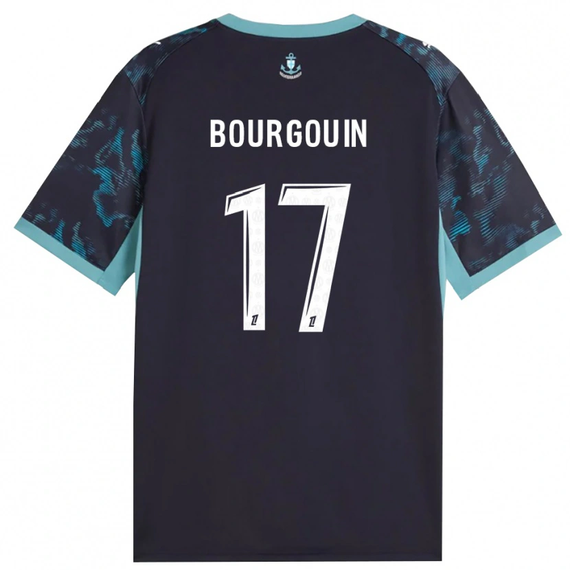 Danxen Barn Laura Bourgouin #17 Blek Turkis Hvit Svart Bortetrøye Drakt Trøye 2026/27 Skjorter T-Skjorte