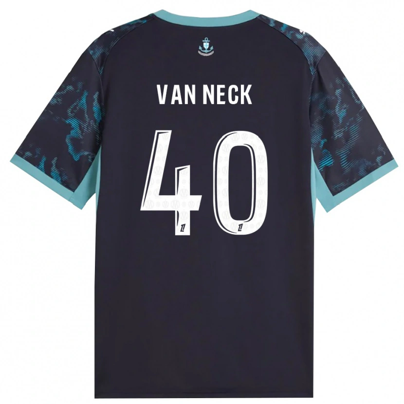 Danxen Barn Jelle Van Neck #40 Blek Turkis Hvit Svart Bortetrøye Drakt Trøye 2026/27 Skjorter T-Skjorte