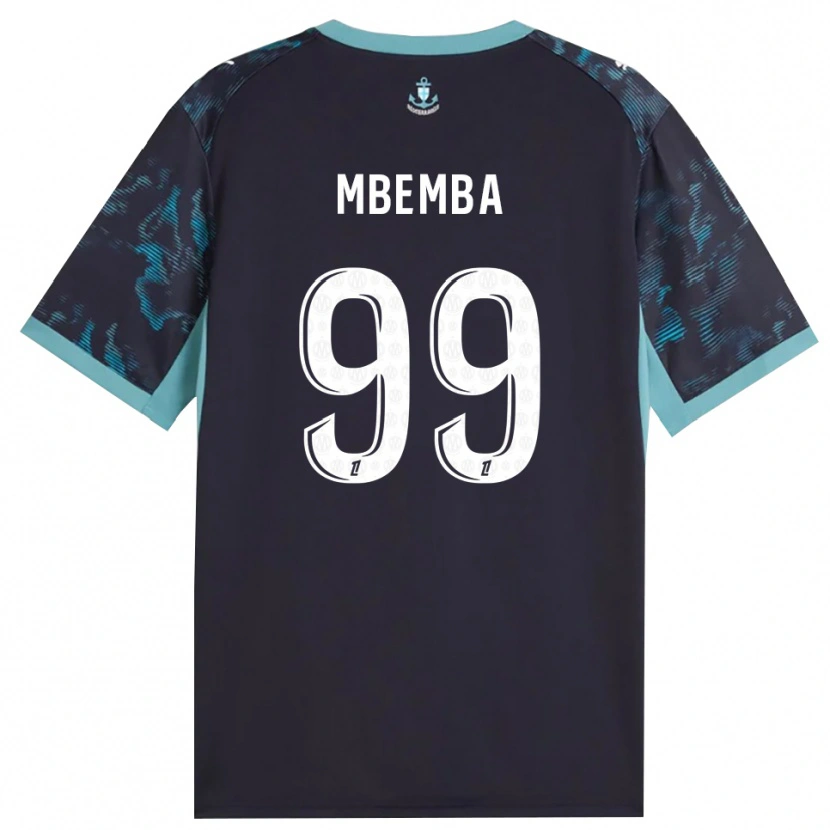 Danxen Barn Chancel Mbemba #99 Blek Turkis Hvit Svart Bortetrøye Drakt Trøye 2026/27 Skjorter T-Skjorte