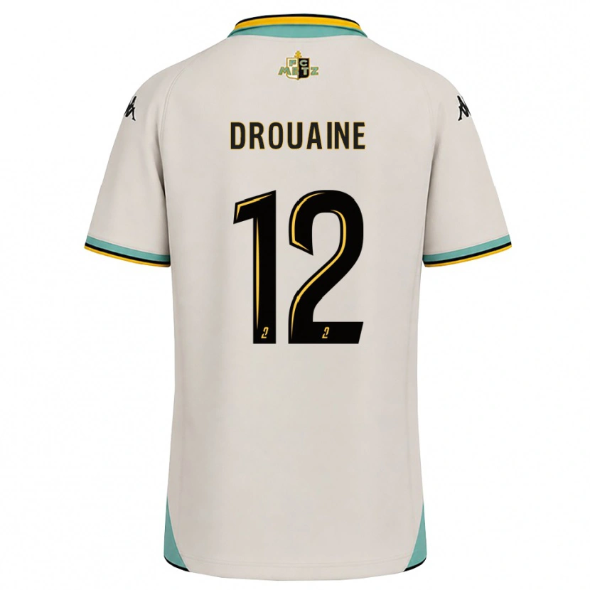 Danxen Barn Mathieu Drouaine #12 Blomsterhvit Svart Bortetrøye Drakt Trøye 2026/27 Skjorter T-Skjorte