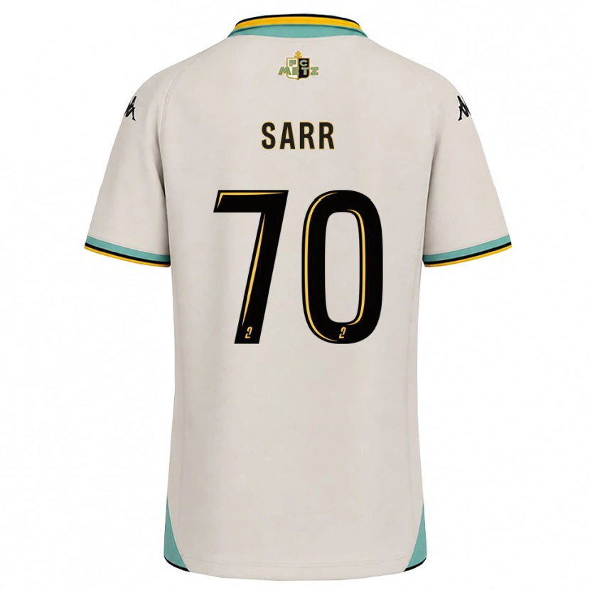 Danxen Barn Bouna Sarr #70 Blomsterhvit Svart Bortetrøye Drakt Trøye 2026/27 Skjorter T-Skjorte