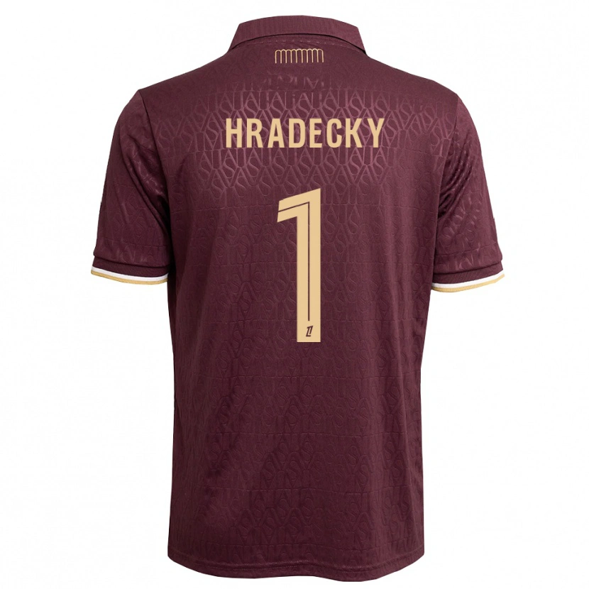 Danxen Barn Lukas Hradecky #1 Maron Sandbrun Bortetrøye Drakt Trøye 2026/27 Skjorter T-Skjorte