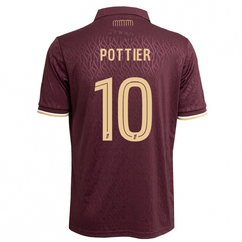 Danxen Barn Morgan Pottier #10 Maron Sandbrun Bortetrøye Drakt Trøye 2026/27 Skjorter T-Skjorte