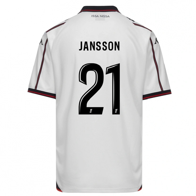 Danxen Barn Isak Jansson #21 Svart Hvit Bortetrøye Drakt Trøye 2026/27 Skjorter T-Skjorte