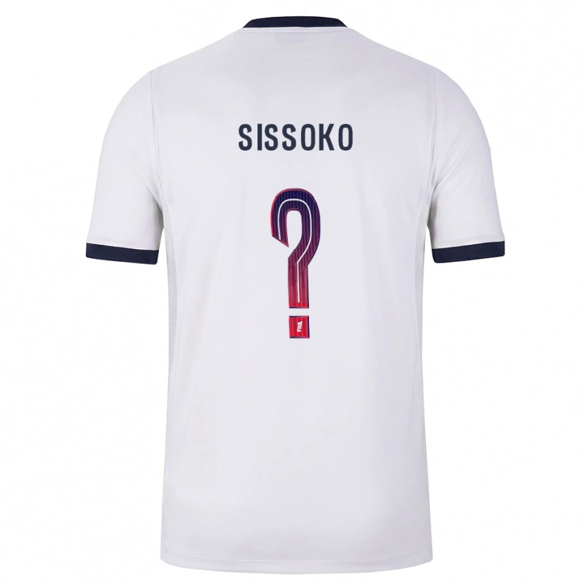 Danxen Barn Nassiama Sissoko #0 Hvit Svart Rød Bortetrøye Drakt Trøye 2026/27 Skjorter T-Skjorte