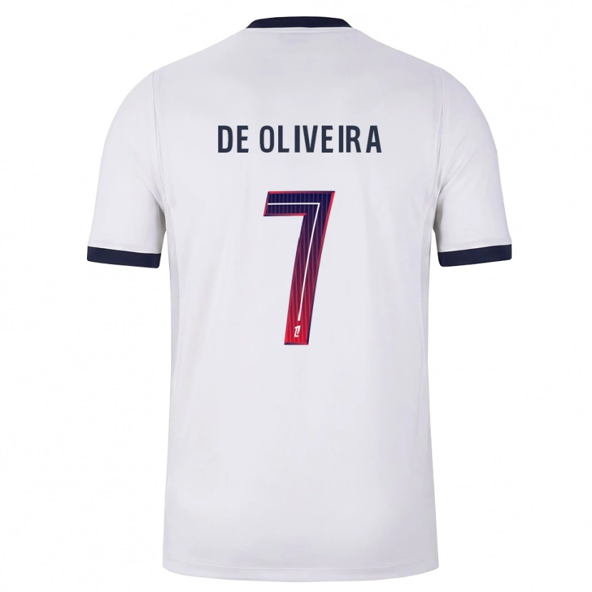 Danxen Barn Mathieu De Oliveira #7 Hvit Svart Rød Bortetrøye Drakt Trøye 2026/27 Skjorter T-Skjorte