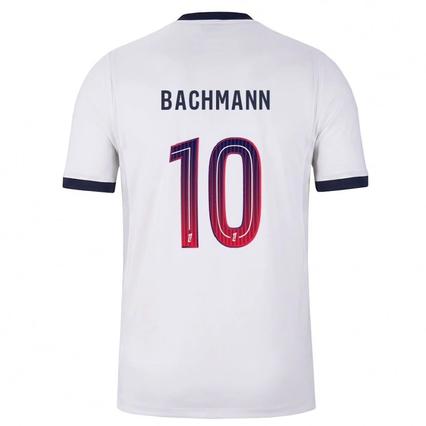Danxen Barn Ramona Bachmann #10 Hvit Svart Rød Bortetrøye Drakt Trøye 2026/27 Skjorter T-Skjorte