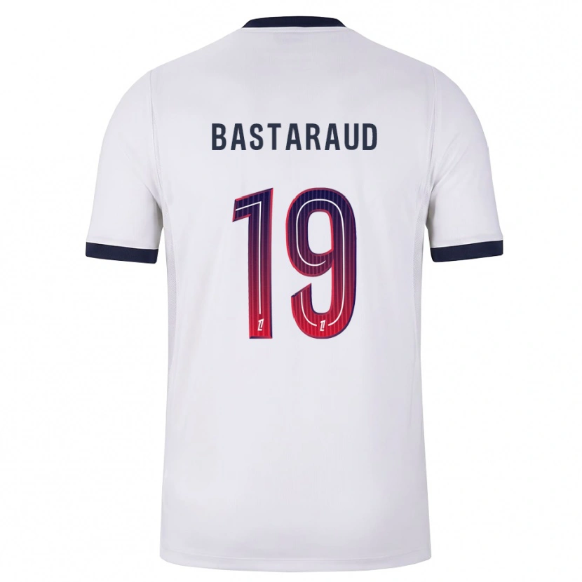 Danxen Barn Yanis Bastaraud #19 Hvit Svart Rød Bortetrøye Drakt Trøye 2026/27 Skjorter T-Skjorte