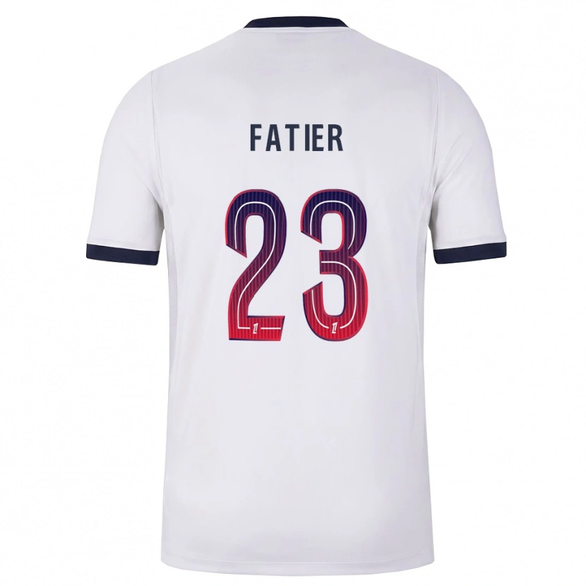 Danxen Barn Noémie Fatier #23 Hvit Svart Rød Bortetrøye Drakt Trøye 2026/27 Skjorter T-Skjorte