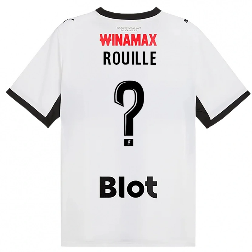Danxen Barn Léo Rouillé #0 Svart Hvit Rød Bortetrøye Drakt Trøye 2026/27 Skjorter T-Skjorte