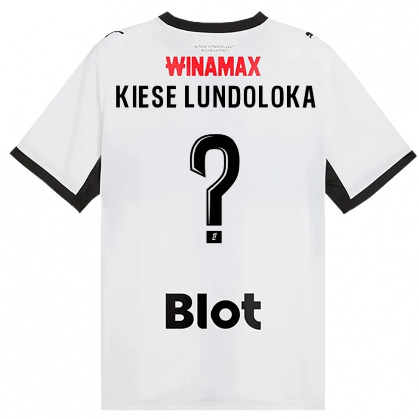 Danxen Barn Jeanslor Kiese Lundoloka #0 Svart Hvit Rød Bortetrøye Drakt Trøye 2026/27 Skjorter T-Skjorte