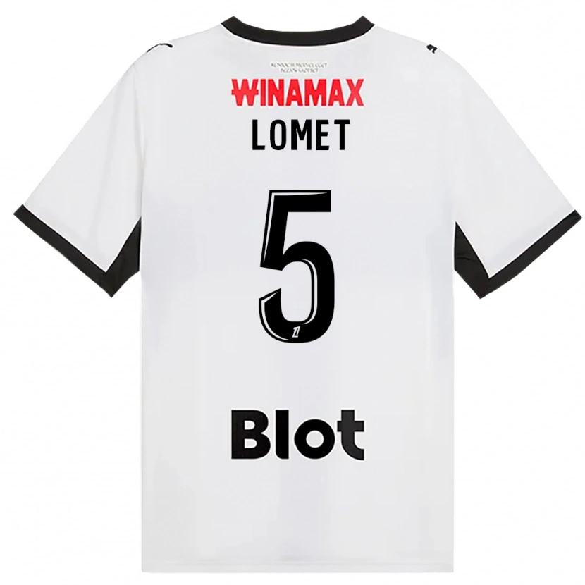 Danxen Barn Ruben Lomet #5 Svart Hvit Rød Bortetrøye Drakt Trøye 2026/27 Skjorter T-Skjorte