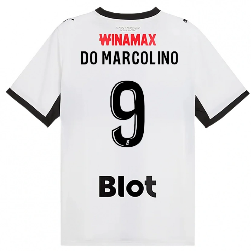 Danxen Barn Alan Do Marcolino #9 Svart Hvit Rød Bortetrøye Drakt Trøye 2026/27 Skjorter T-Skjorte