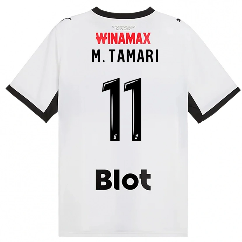 Danxen Barn Mousa Al-Tamari #11 Svart Hvit Rød Bortetrøye Drakt Trøye 2026/27 Skjorter T-Skjorte