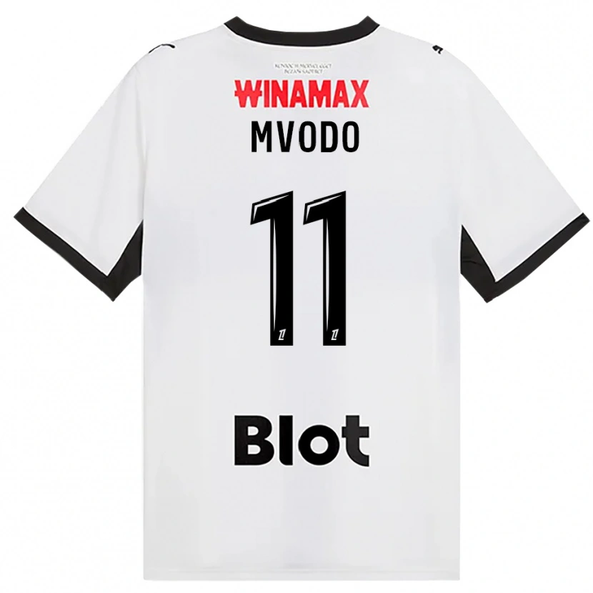 Danxen Barn Steeve Mvodo Mvodo #11 Svart Hvit Rød Bortetrøye Drakt Trøye 2026/27 Skjorter T-Skjorte