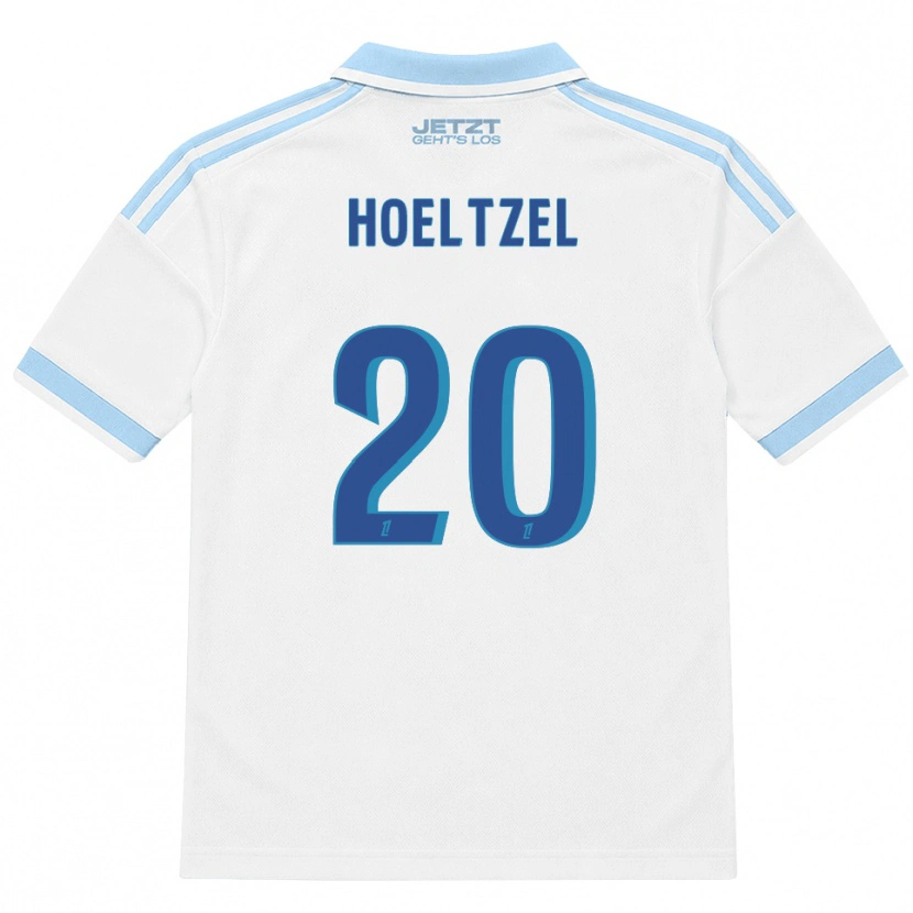 Danxen Barn Mégane Hoeltzel #20 Lys Himmelblå Hvit Rød Bortetrøye Drakt Trøye 2026/27 Skjorter T-Skjorte