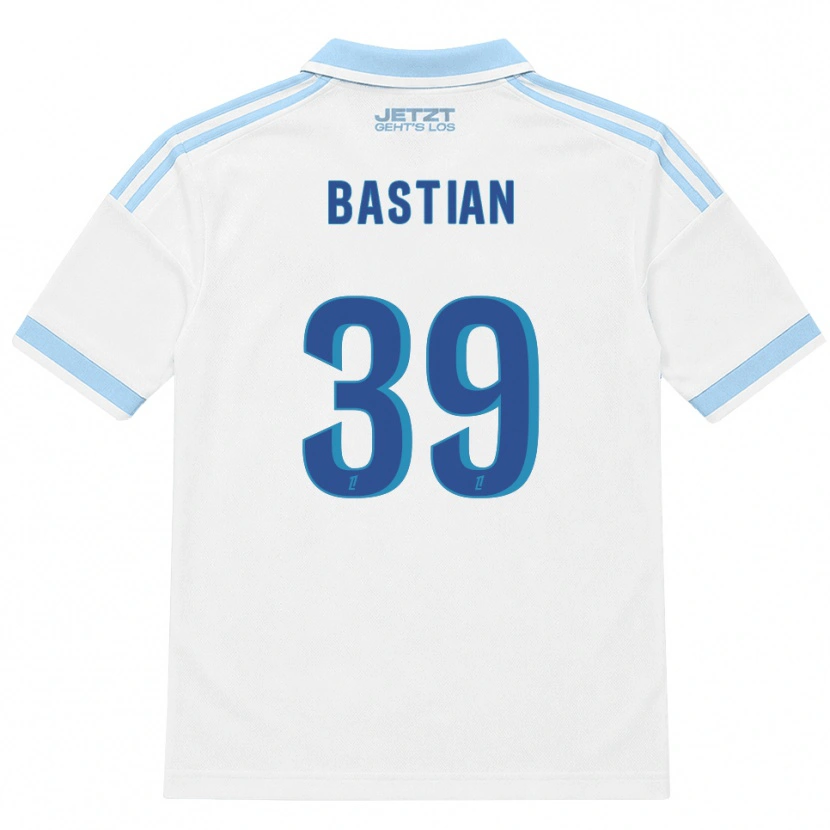 Danxen Barn Maxime Bastian #39 Lys Himmelblå Hvit Rød Bortetrøye Drakt Trøye 2026/27 Skjorter T-Skjorte