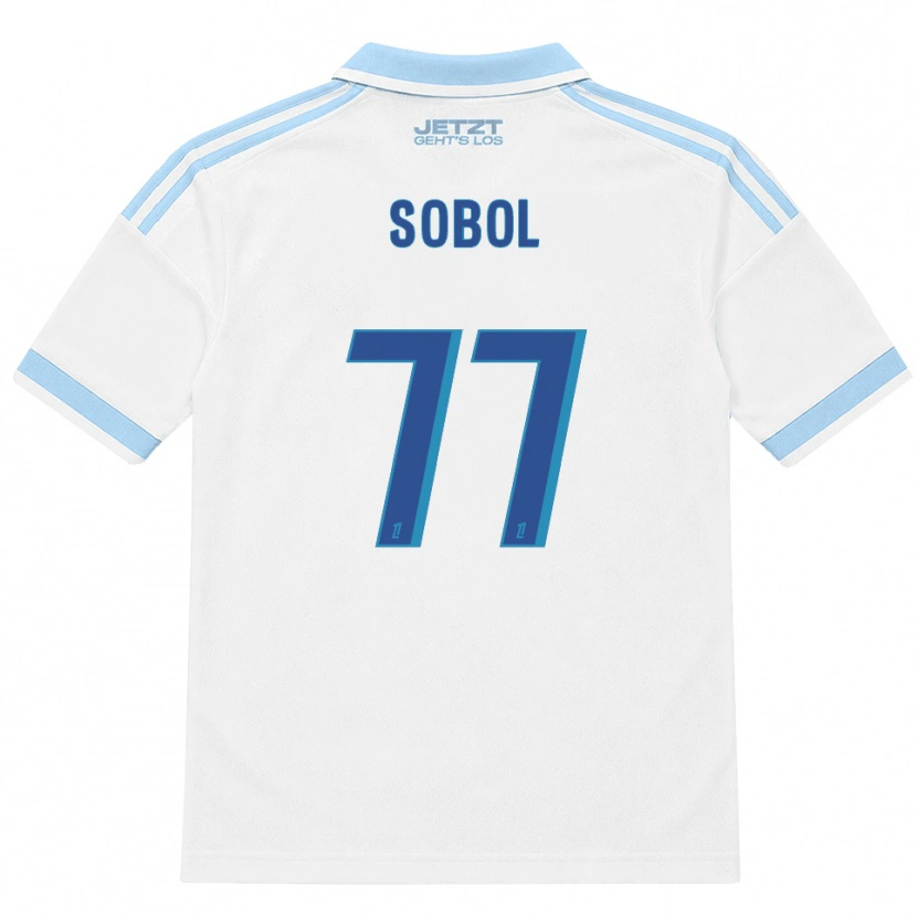 Danxen Barn Eduard Sobol #77 Lys Himmelblå Hvit Rød Bortetrøye Drakt Trøye 2026/27 Skjorter T-Skjorte