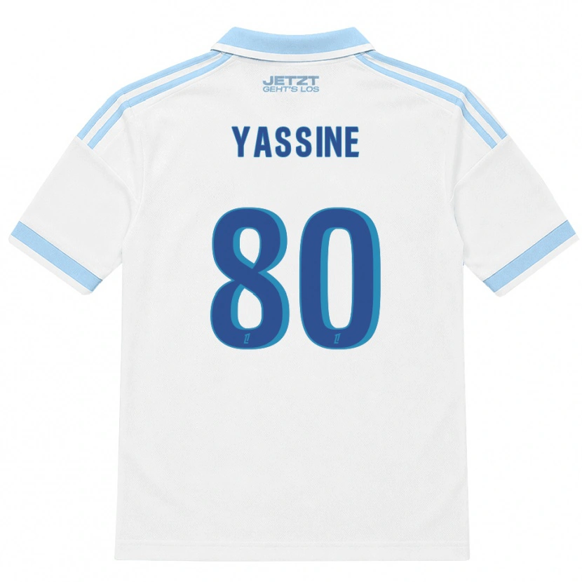 Danxen Barn Gessime Yassine #80 Lys Himmelblå Hvit Rød Bortetrøye Drakt Trøye 2026/27 Skjorter T-Skjorte