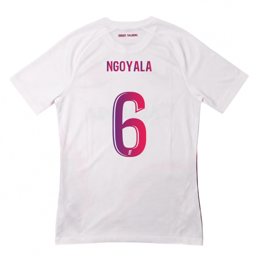 Danxen Barn Frédéric Efuele Ngoyala #6 Hvit Rosa Lilla Bortetrøye Drakt Trøye 2026/27 Skjorter T-Skjorte
