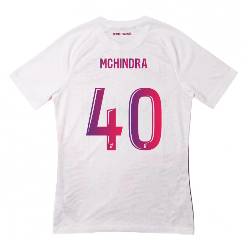 Danxen Barn Naime Said Mchindra #40 Hvit Rosa Lilla Bortetrøye Drakt Trøye 2026/27 Skjorter T-Skjorte