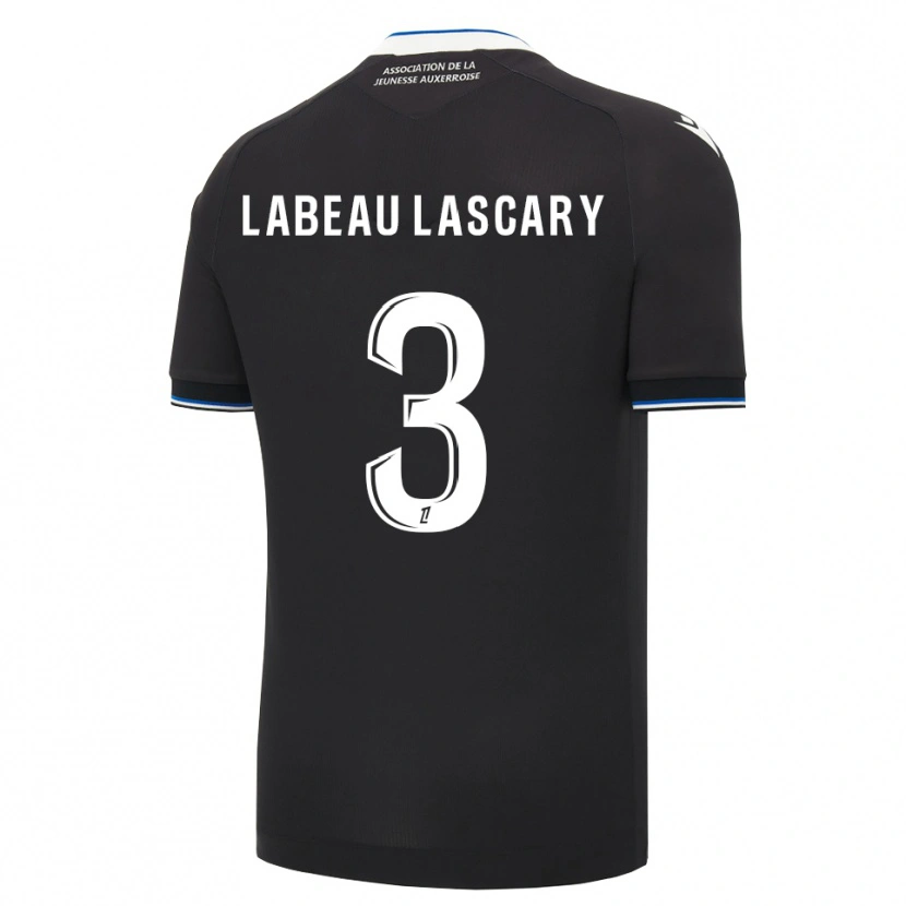 Danxen Barn Rémy Labeau Lascary #3 Svart Blå Hvit Bortetrøye Drakt Trøye 2026/27 Skjorter T-Skjorte