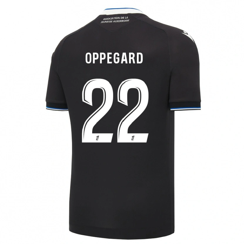 Danxen Barn Fredrik Oppegård #22 Svart Blå Hvit Bortetrøye Drakt Trøye 2026/27 Skjorter T-Skjorte