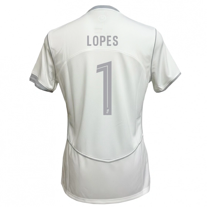 Danxen Barn Anthony Lopes #1 Hvit Grå Bortetrøye Drakt Trøye 2026/27 Skjorter T-Skjorte