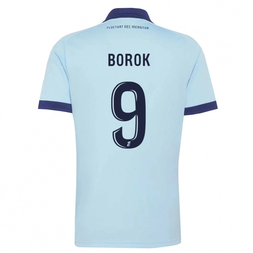 Danxen Barn Rudy Borok #9 Kornblomstblå Svart Bortetrøye Drakt Trøye 2026/27 Skjorter T-Skjorte