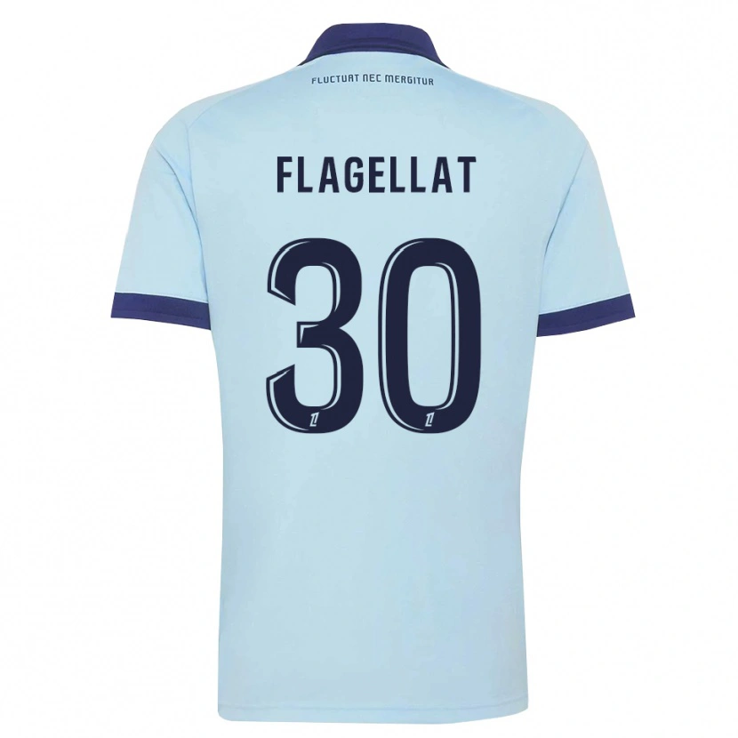 Danxen Barn Alizée Flagellat #30 Kornblomstblå Svart Bortetrøye Drakt Trøye 2026/27 Skjorter T-Skjorte