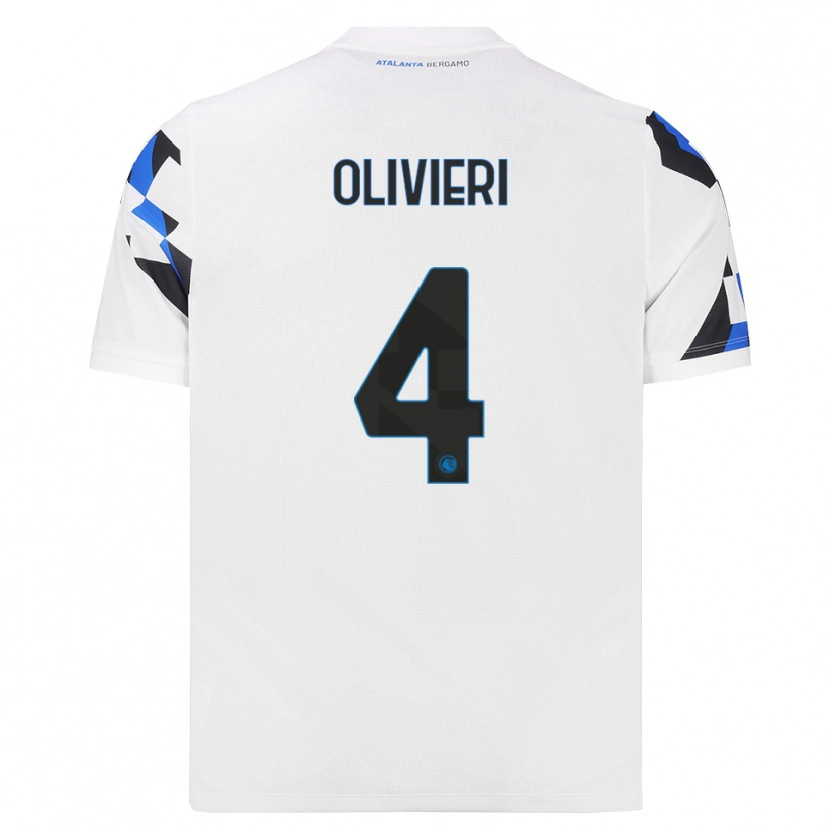 Danxen Barn Francesco Olivieri #4 Hvit Rød Blå Bortetrøye Drakt Trøye 2026/27 Skjorter T-Skjorte