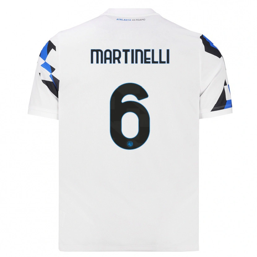 Danxen Barn Gabriel Martinelli #6 Hvit Rød Blå Bortetrøye Drakt Trøye 2026/27 Skjorter T-Skjorte