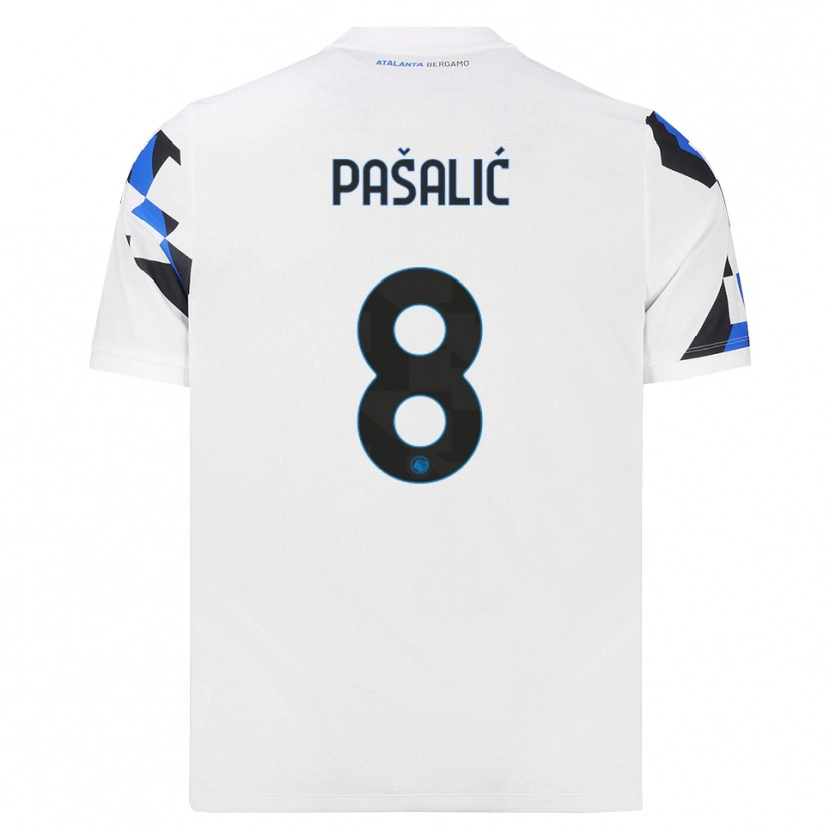 Danxen Barn Mario Pašalić #8 Hvit Rød Blå Bortetrøye Drakt Trøye 2026/27 Skjorter T-Skjorte