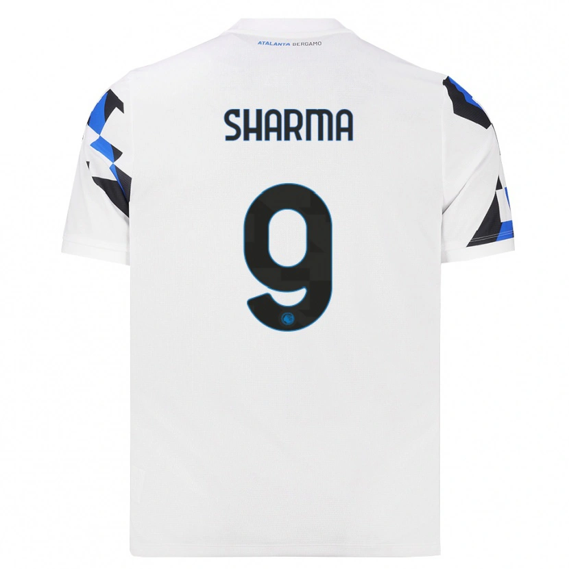Danxen Barn Rahul Sharma #9 Hvit Rød Blå Bortetrøye Drakt Trøye 2026/27 Skjorter T-Skjorte