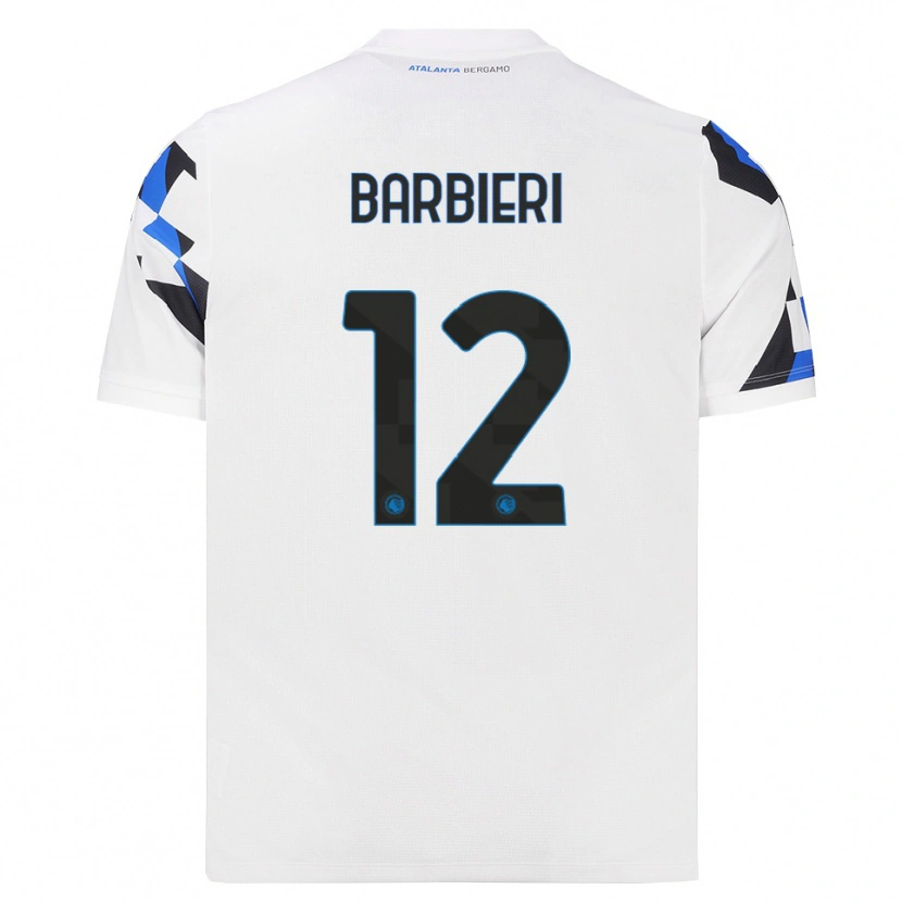 Danxen Barn Alessandro Barbieri #12 Hvit Rød Blå Bortetrøye Drakt Trøye 2026/27 Skjorter T-Skjorte