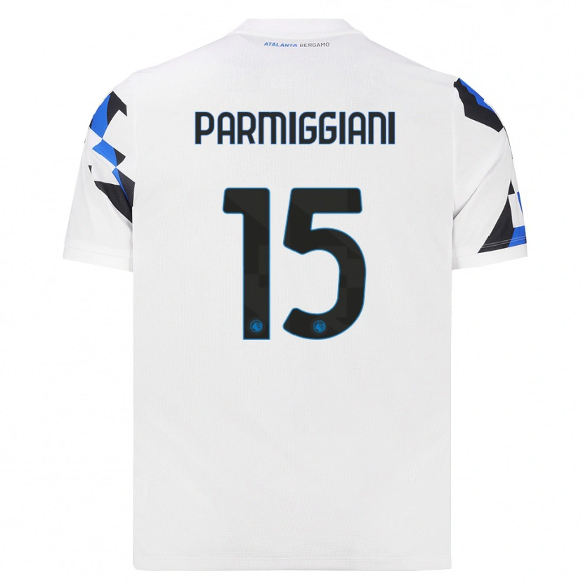 Danxen Barn Pietro Parmiggiani #15 Hvit Rød Blå Bortetrøye Drakt Trøye 2026/27 Skjorter T-Skjorte