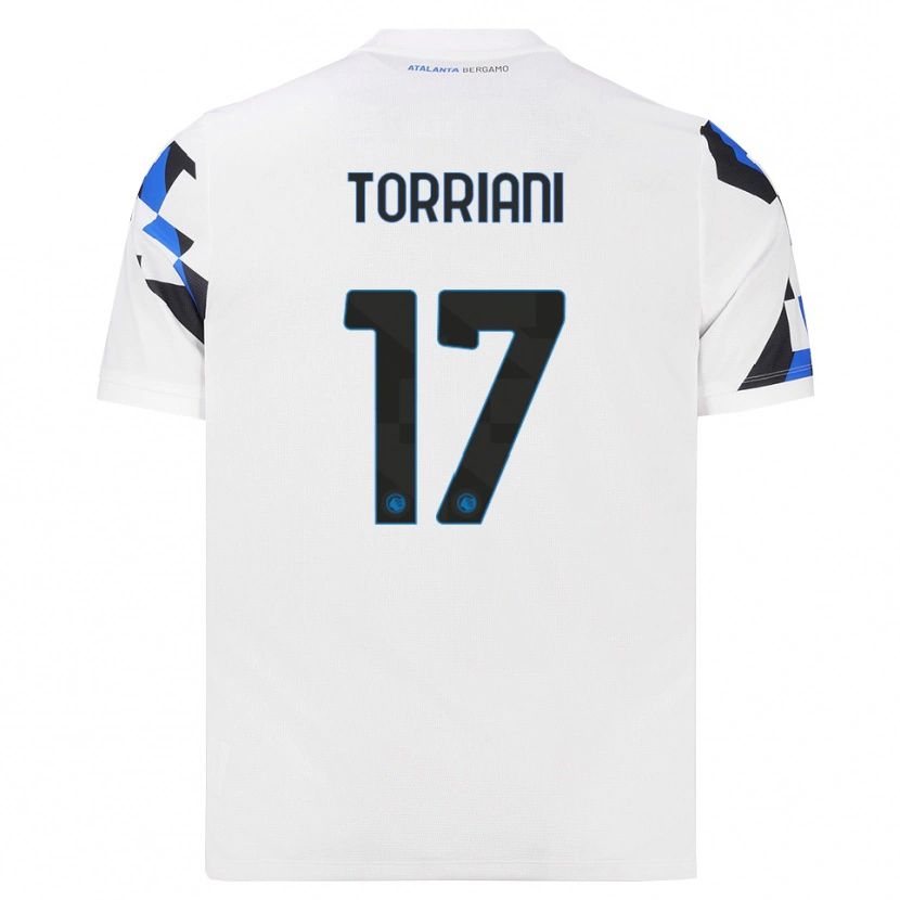 Danxen Barn Andrea Torriani #17 Hvit Rød Blå Bortetrøye Drakt Trøye 2026/27 Skjorter T-Skjorte
