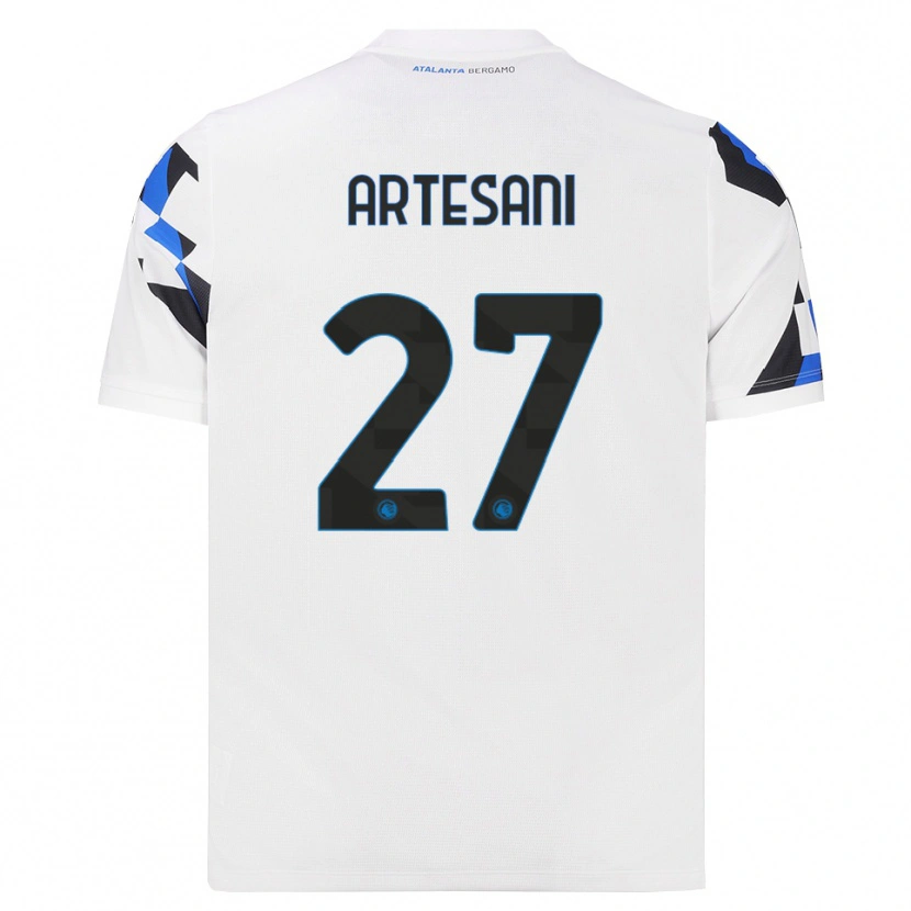 Danxen Barn Nicolò Artesani #27 Hvit Rød Blå Bortetrøye Drakt Trøye 2026/27 Skjorter T-Skjorte