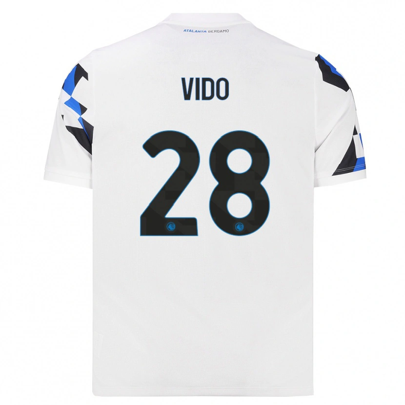 Danxen Barn Luca Vido #28 Hvit Rød Blå Bortetrøye Drakt Trøye 2026/27 Skjorter T-Skjorte