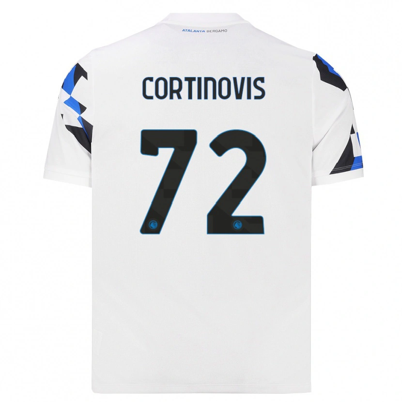 Danxen Barn Alessandro Cortinovis #72 Hvit Rød Blå Bortetrøye Drakt Trøye 2026/27 Skjorter T-Skjorte